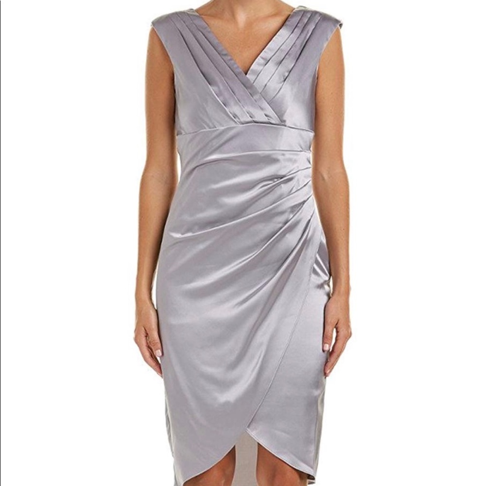 Silver greysatin Kay Unger SOLD